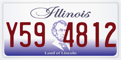 IL license plate Y594812