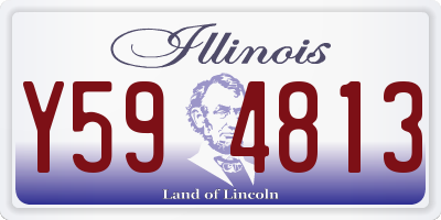 IL license plate Y594813
