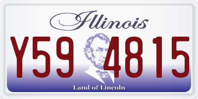 IL license plate Y594815
