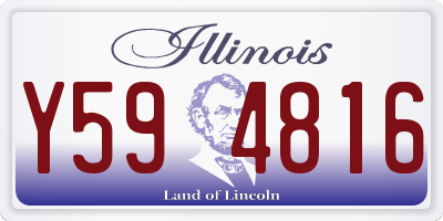 IL license plate Y594816