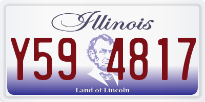IL license plate Y594817