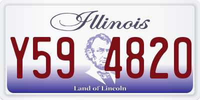 IL license plate Y594820