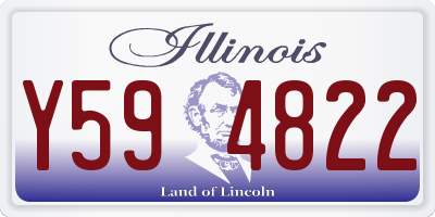 IL license plate Y594822