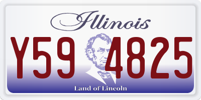 IL license plate Y594825