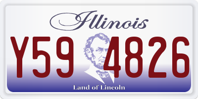 IL license plate Y594826