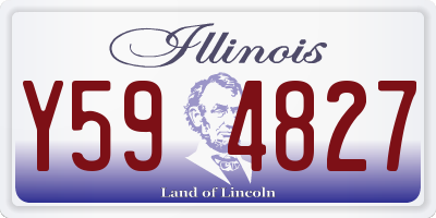 IL license plate Y594827