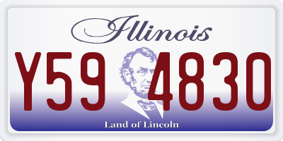 IL license plate Y594830