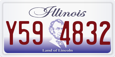 IL license plate Y594832