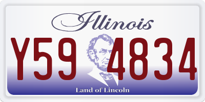 IL license plate Y594834