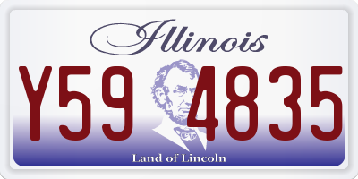 IL license plate Y594835