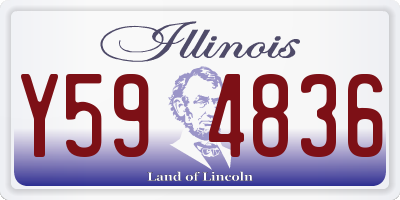 IL license plate Y594836