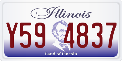 IL license plate Y594837