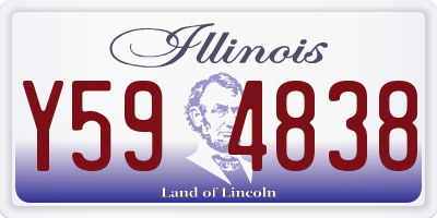 IL license plate Y594838