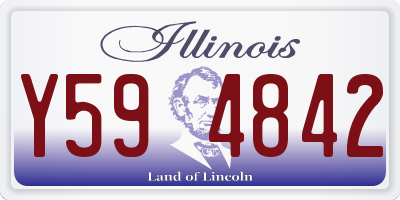IL license plate Y594842