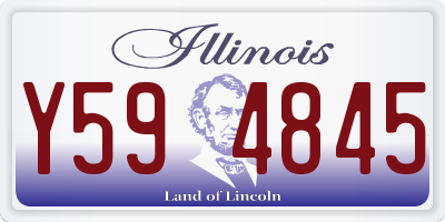 IL license plate Y594845