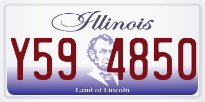 IL license plate Y594850