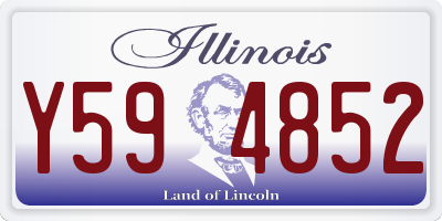 IL license plate Y594852