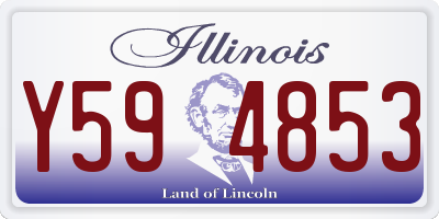 IL license plate Y594853