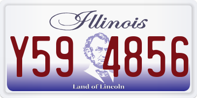 IL license plate Y594856