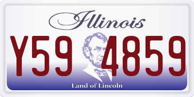 IL license plate Y594859