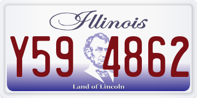 IL license plate Y594862