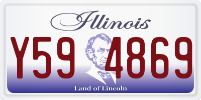 IL license plate Y594869