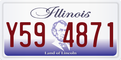 IL license plate Y594871