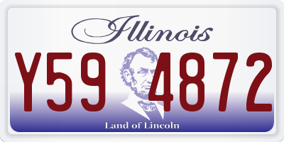 IL license plate Y594872