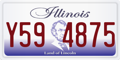 IL license plate Y594875