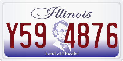 IL license plate Y594876