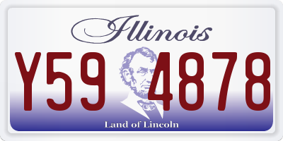 IL license plate Y594878