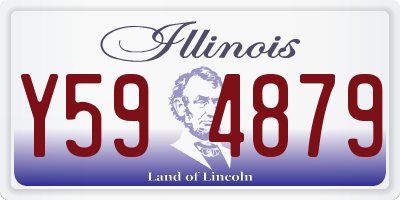 IL license plate Y594879