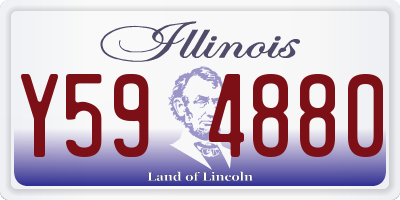 IL license plate Y594880