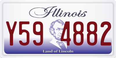 IL license plate Y594882
