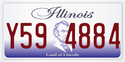 IL license plate Y594884