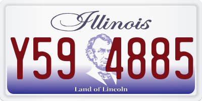 IL license plate Y594885