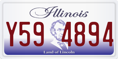 IL license plate Y594894