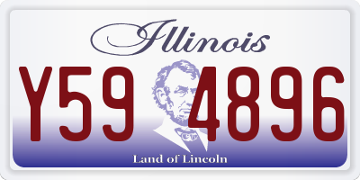 IL license plate Y594896