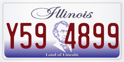 IL license plate Y594899