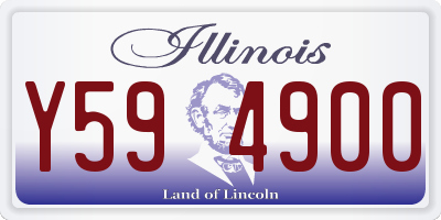 IL license plate Y594900