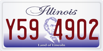 IL license plate Y594902