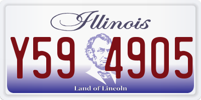 IL license plate Y594905