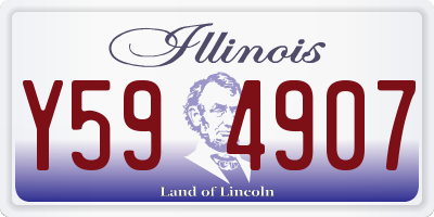 IL license plate Y594907