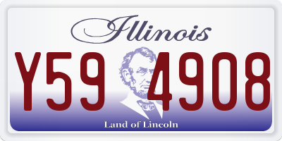 IL license plate Y594908
