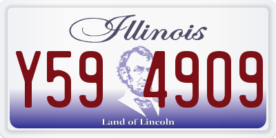 IL license plate Y594909