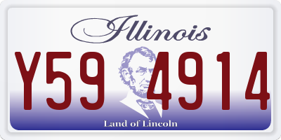 IL license plate Y594914