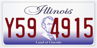 IL license plate Y594915