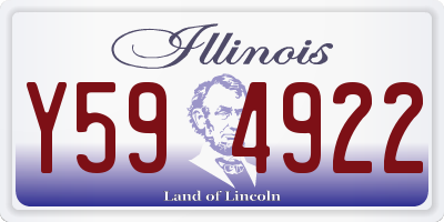 IL license plate Y594922