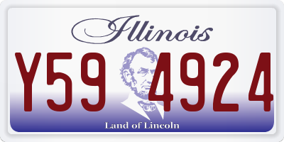 IL license plate Y594924