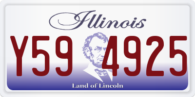 IL license plate Y594925